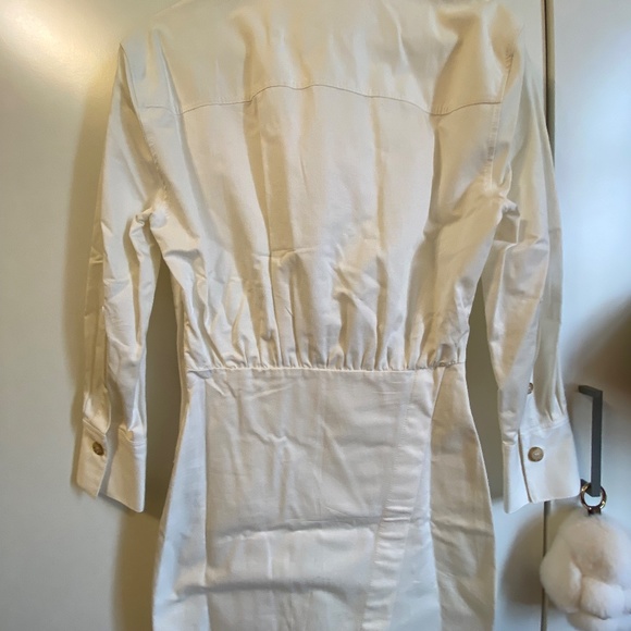Zara White dress with buttons - Picture 5 of 5